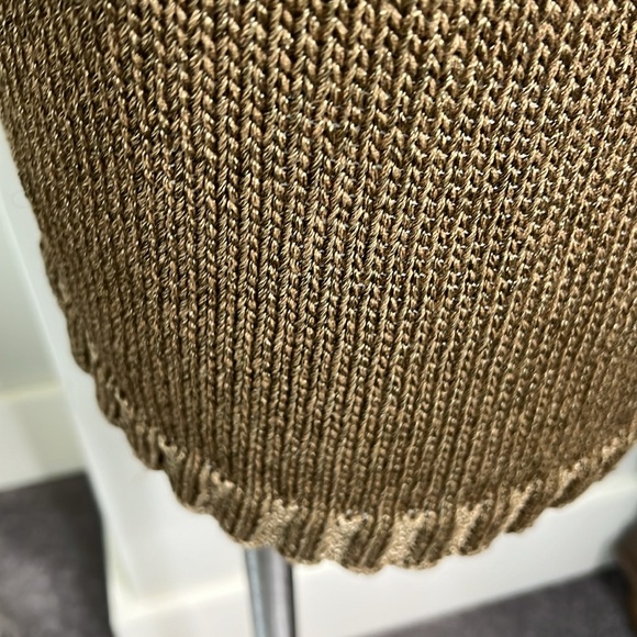 Casa Kaos Olive Rayon & Cotton Knit Pencil Skirt - Picture 4 of 4